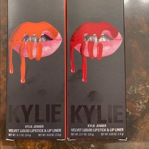 Kylie lip liner and liquid lipstick bundle. 2 PCs